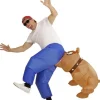 Oppblåsbar Bitende Bulldog Kostyme