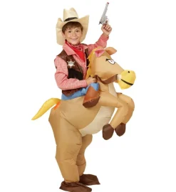 Oppblåsbar Cowboy Hest Barnekostyme