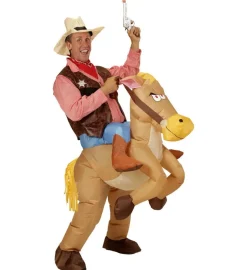 Oppblåsbar Cowboy på Hest Kostyme
