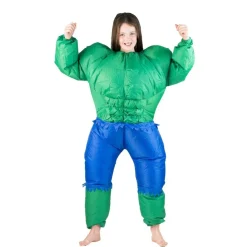 Oppblåsbar Hulk Barnekostyme