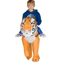 Oppblåsbar Tiger Barnekostyme