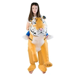 Oppblåsbar Tiger Barnekostyme