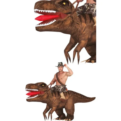 Oppblåsbart Carry Me T-Rex Kostyme