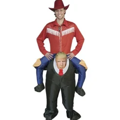 Oppblåsbart Carry Me Trump Kostyme