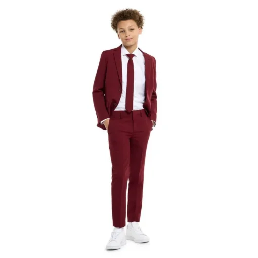 Opposuits® Blazing Burgundy Tenåring Jakkesett