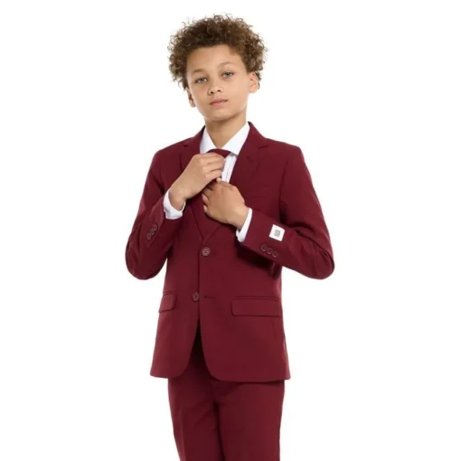 Opposuits® Blazing Burgundy Tenåring Jakkesett