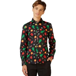 Opposuits® Christmas Icons Black Tenåring Skjorte