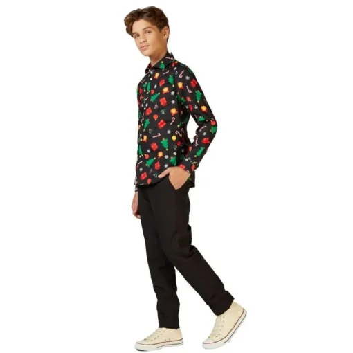 Opposuits® Christmas Icons Black Tenåring Skjorte