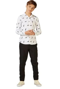 OppoSuits™ Christmas Penguins Skjorte Tenåring