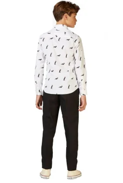 OppoSuits™ Christmas Penguins Skjorte Tenåring