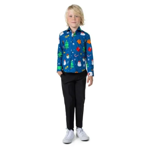 Opposuits® Festivity Blue Barneskjorte