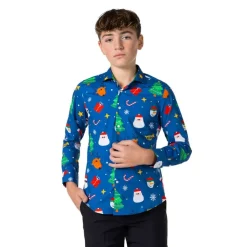Opposuits® Festivity Blue Tenåring Skjorte