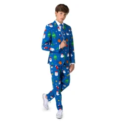 Opposuits® Festivity Blue Tenåring Jakkesett