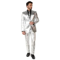 Opposuits® Shiny Silver Jakkesett