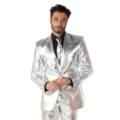 Opposuits® Shiny Silver Jakkesett