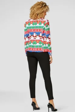 OppoSuits™ Snazzy Santa Blazer Dame