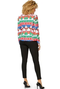 OppoSuits™ Snazzy Santa Blazer Dame