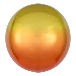 Orbz Folieballong Ombre Gul og Oransje