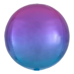 Orbz Folieballong Ombre Lilla og Blå