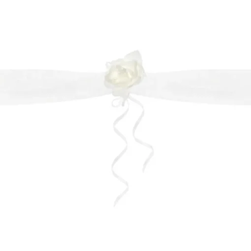 Organza Girlandere Bilpynt Hvit