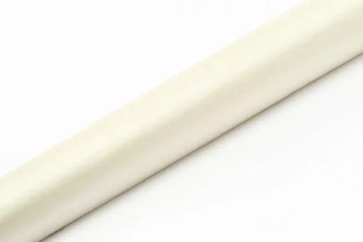 Organza Stoffrull Lys Kremhvit