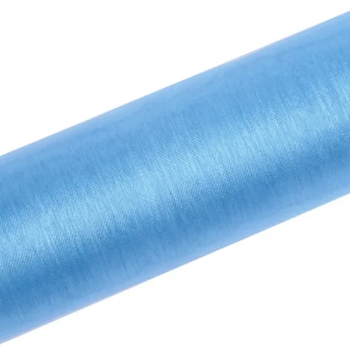Organza Stoffrull Lyseblå