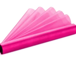 Organza Stoffrull Sjokkrosa