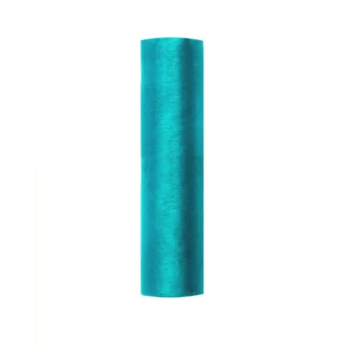 Organza Stoffrull Turkis