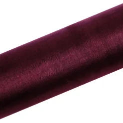 Organza Stoffrull Vinrød