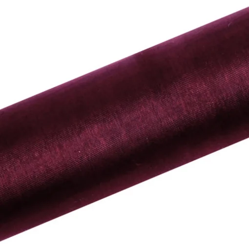 Organza Stoffrull Vinrød