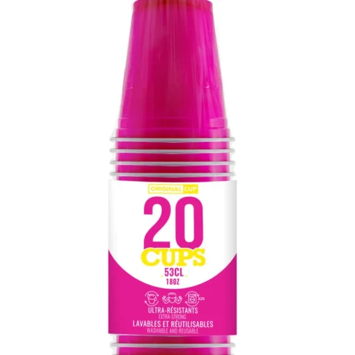 Original Cup Party Plastkopper Rosa