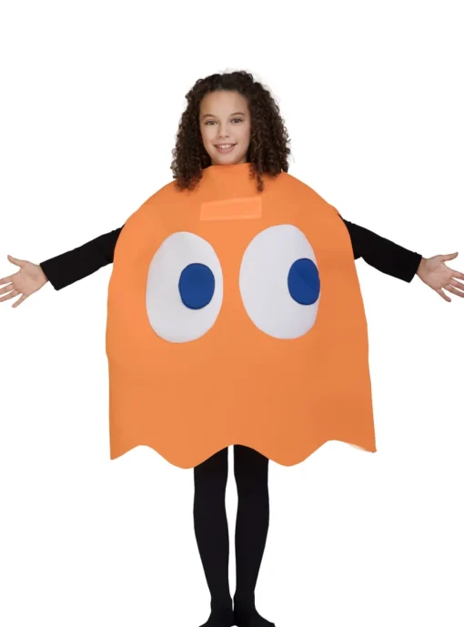 Pac-Man® Clyde Spøkelse Barnekostyme Oransje