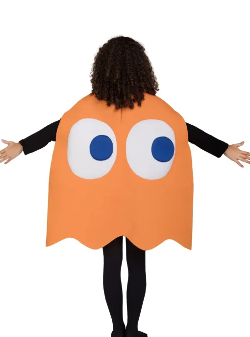 Pac-Man® Clyde Spøkelse Barnekostyme Oransje