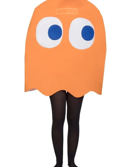 Pac-Man® Clyde Spøkelse Barnekostyme Oransje