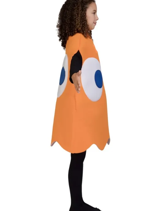 Pac-Man® Clyde Spøkelse Barnekostyme Oransje