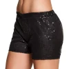 Paljett Hot Pants Svart