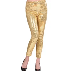 Paljett Leggings Gull