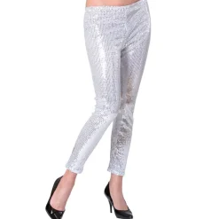 Paljett Leggings Sølv