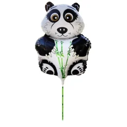 Panda Folieballong på Pinne