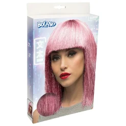 Pannelugg Glitter Parykk Rosa