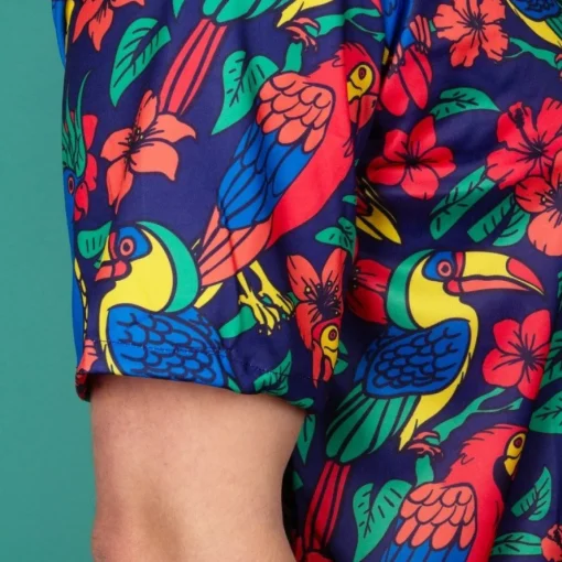 Papegøye Hawaiiskjorte