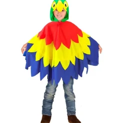 Papegøye Poncho Barnekostyme