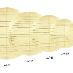 Papir Lanterne Kremhvit