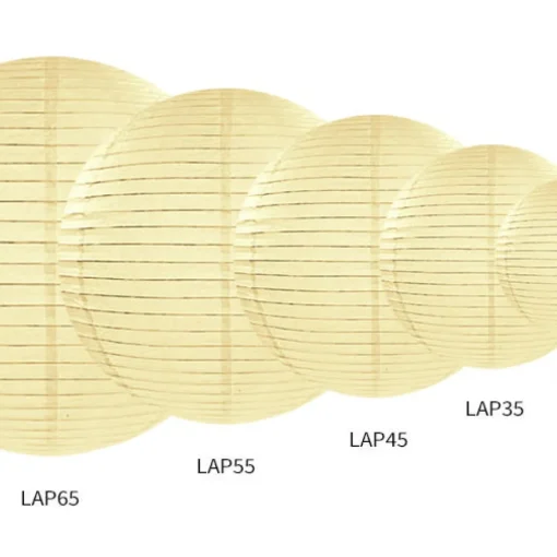 Papir Lanterne Kremhvit