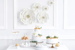 Papirblomster Hvit