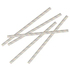 Papirsugerør Striper Pastell