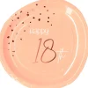 Papptallerkener 18 År Lysrosa Lush Blush