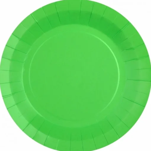 Papptallerkener Neongrønn