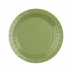 Papptallerkener Olivengrønn