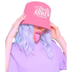 Party Girls Bøttehatt Rosa